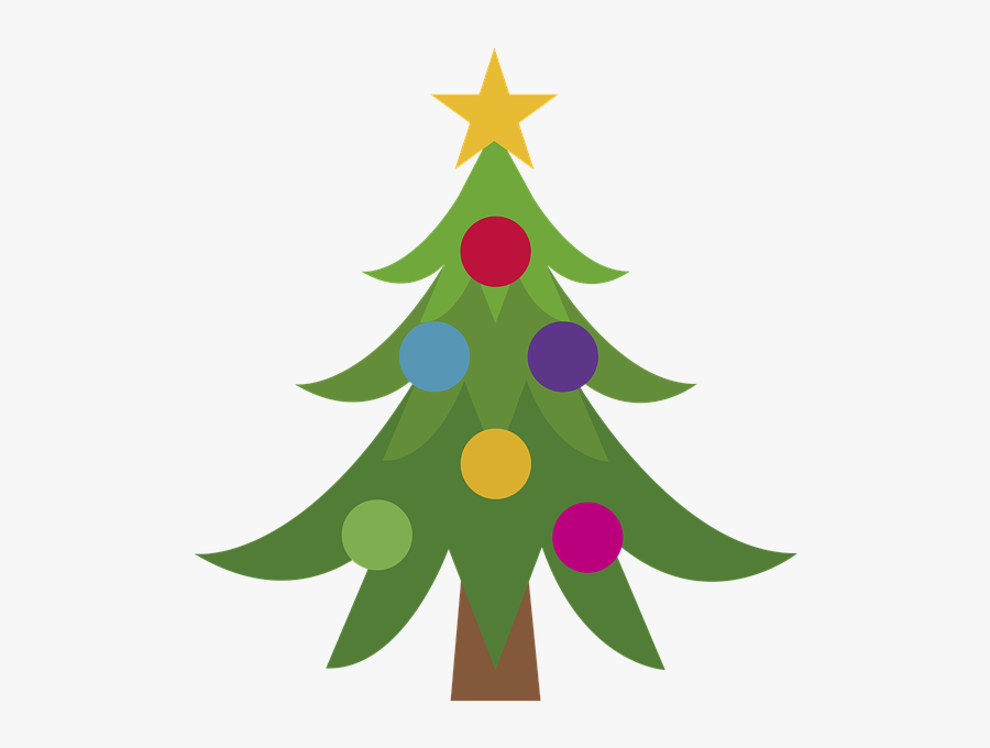 cartoon christmas trees