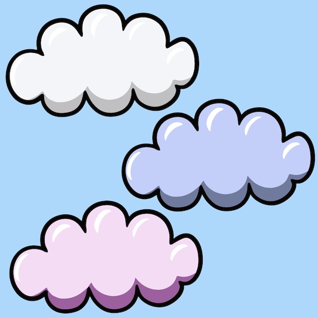 cartoon clouds cliparts 2024