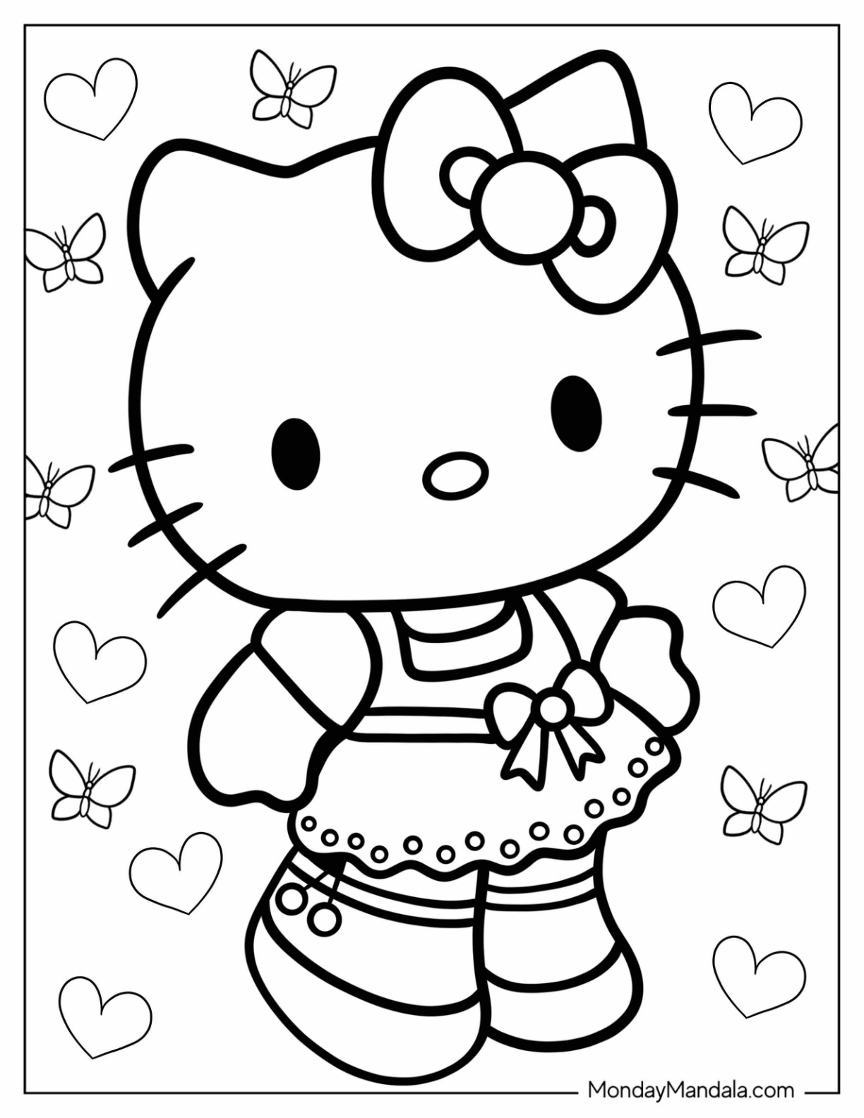 cartoon color pages
