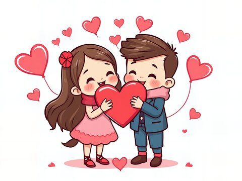 Cartoon Couple-Bilder: Stock-Fotos &amp; -Videos. | Adobe Stock
