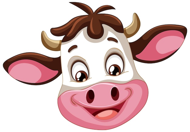 cartoon cow face