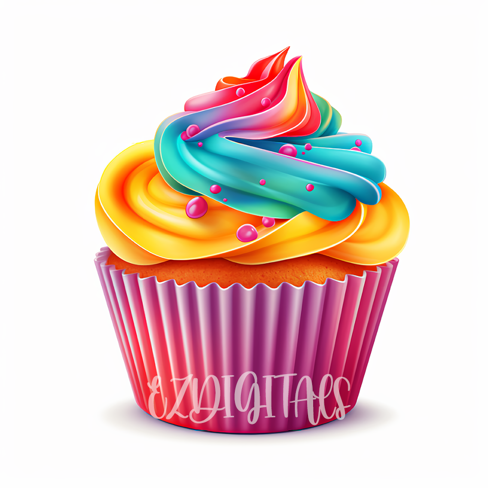 cartoon cupcake clipart