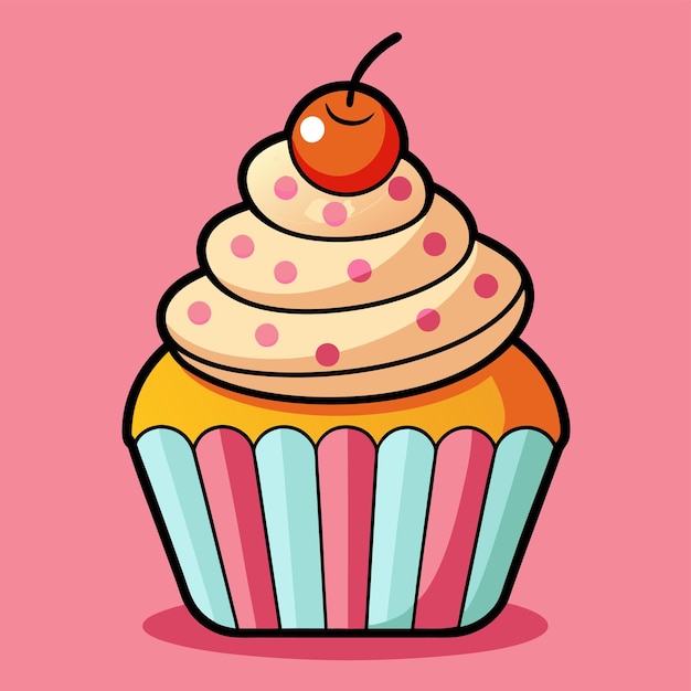 cartoon cupcake clipart