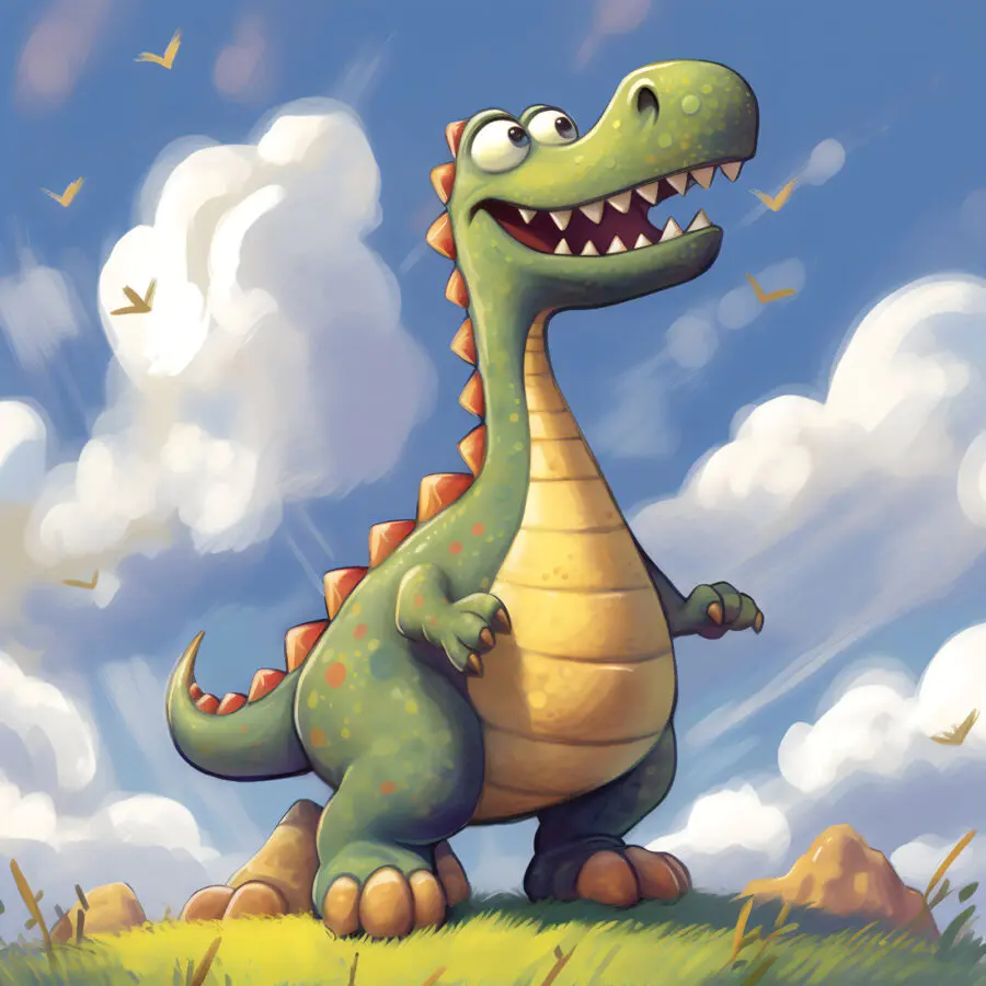 cartoon dinosaur