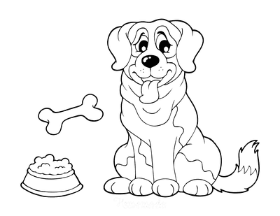 cartoon dog coloring pages