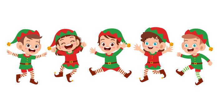 cartoon elf cliparts