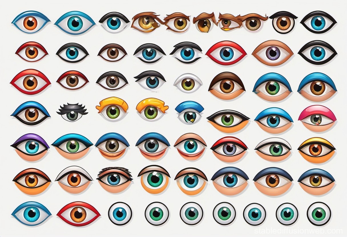 cartoon eyes cliparts 2024