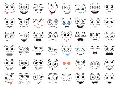 cartoon facial expressions images