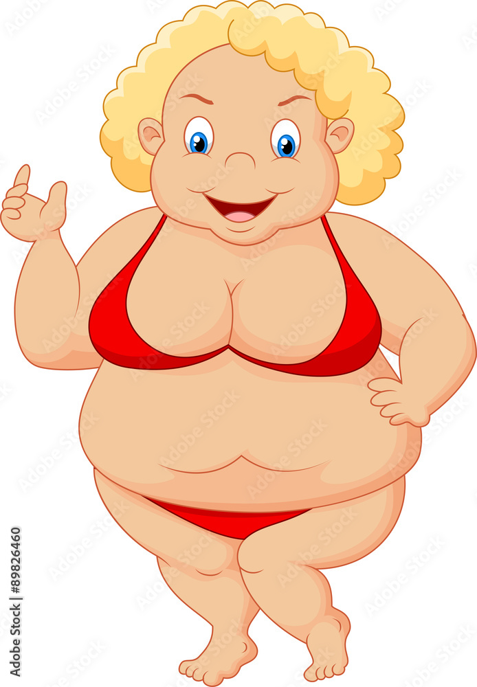 cartoon fat lady