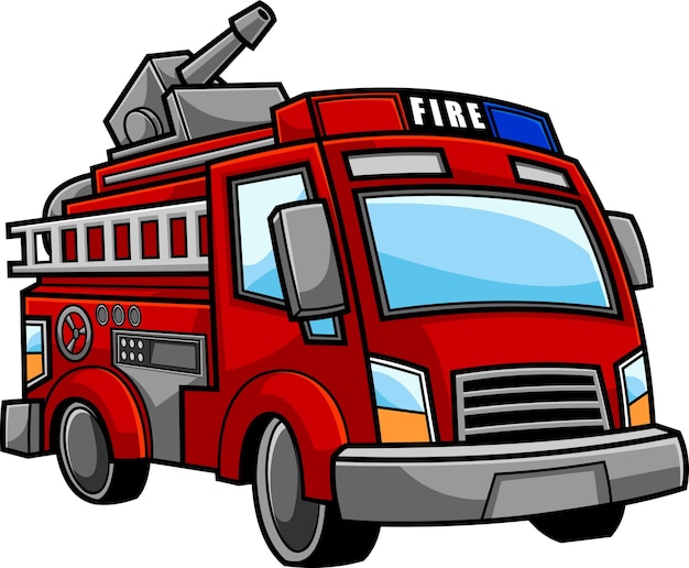 cartoon fire engine pictures