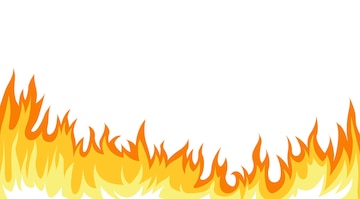 cartoon fire flames