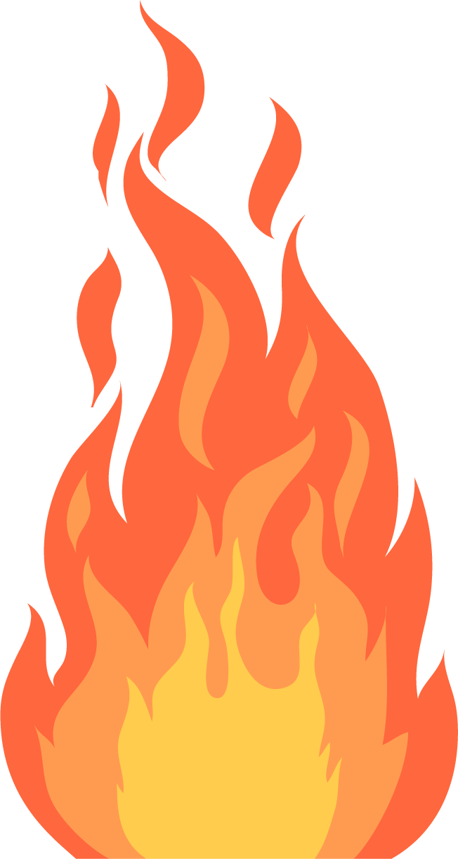 cartoon fire flames