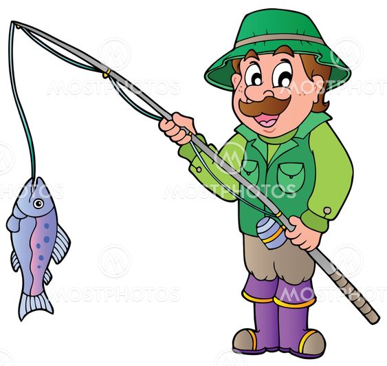 cartoon fishing pictures