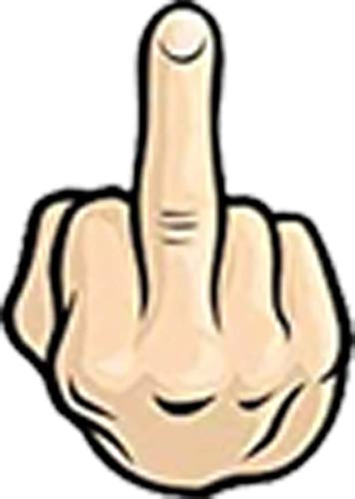Amazon.com - Mad Aggressive Flipping Off Giving The Bird Middle ...