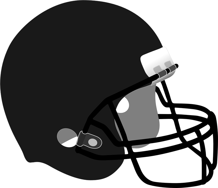 cartoon football helmets