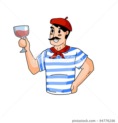 cartoon french man