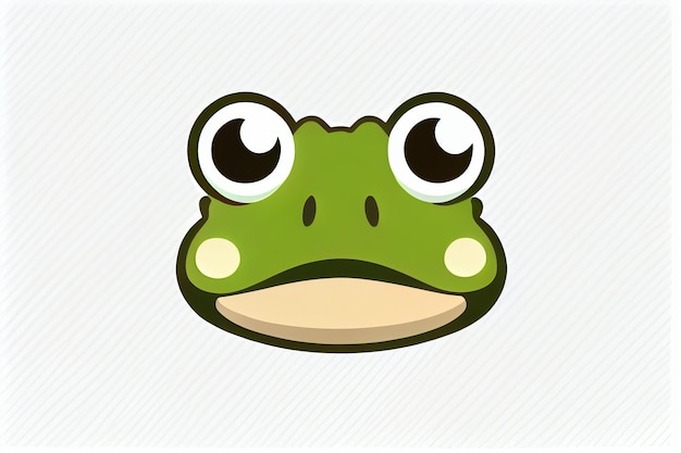cartoon frog face