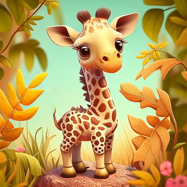 cartoon giraffes pictures