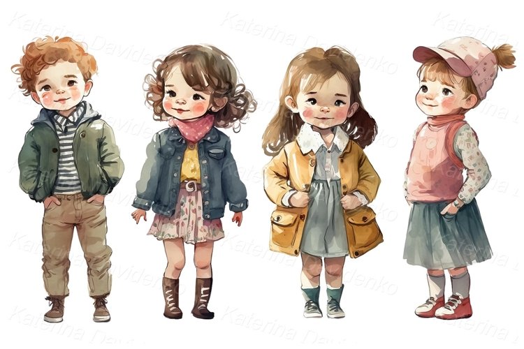cartoon girl cliparts