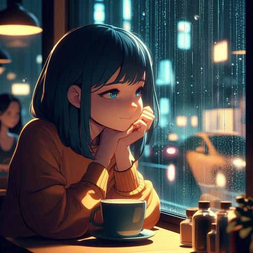 cartoon girl sad