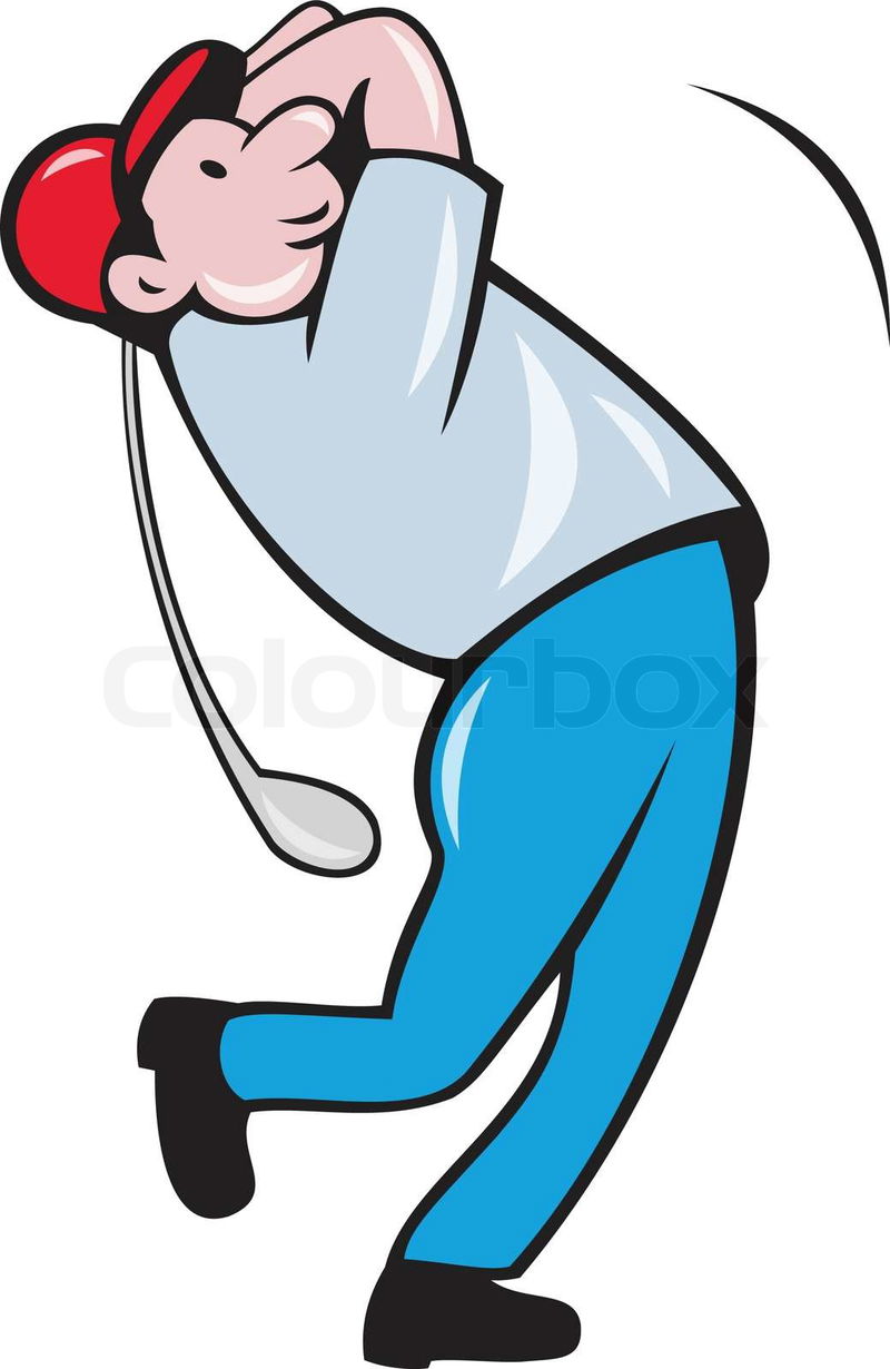cartoon golf clubs