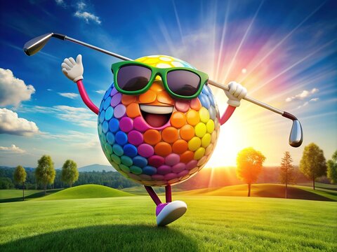 cartoon golf pictures