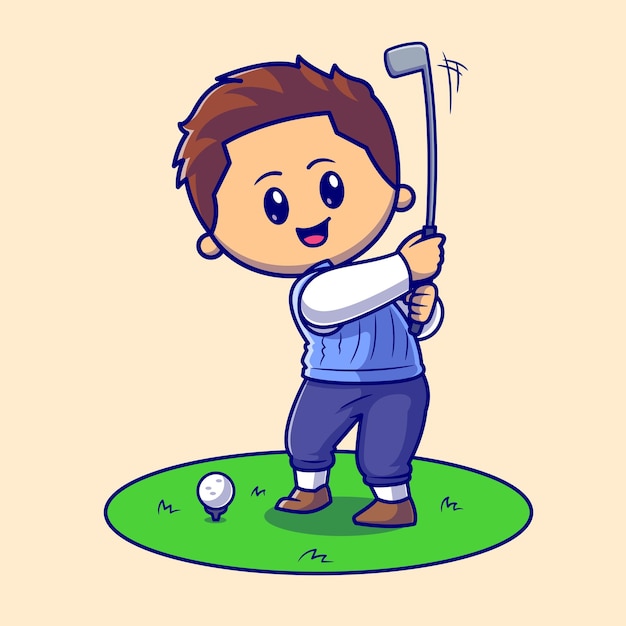 Cartoon Golfer-Vektoren und -Illustrationen zum kostenlosen ...