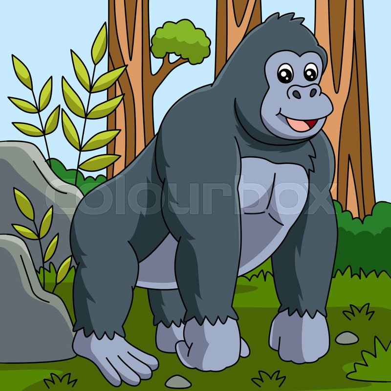 cartoon gorilla clipart