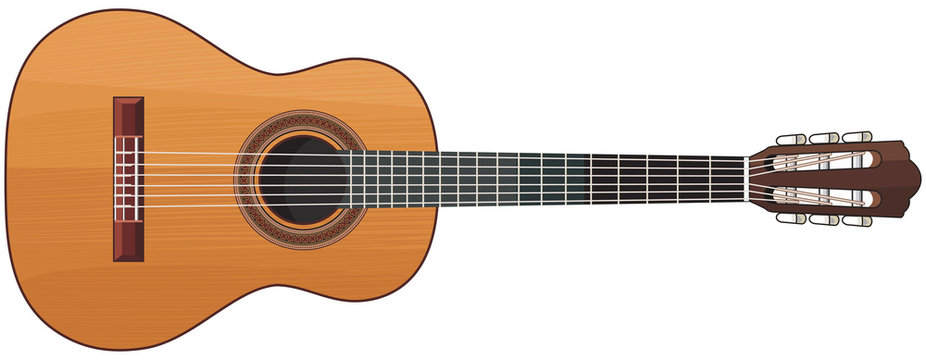 cartoon guitar
