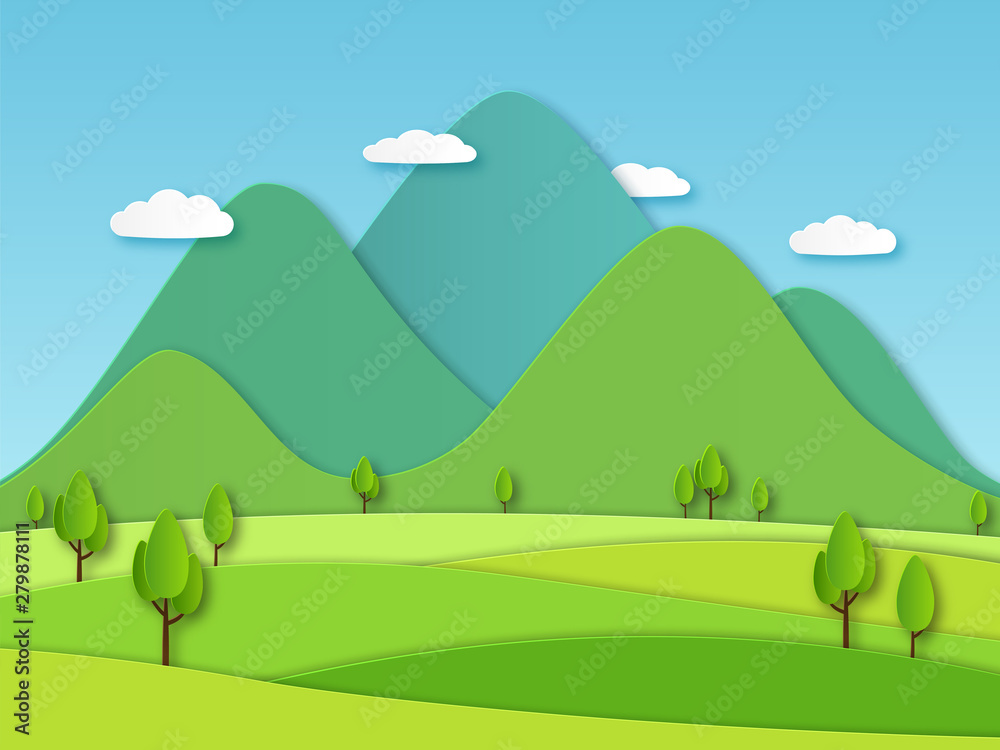 cartoon hills cliparts 2024