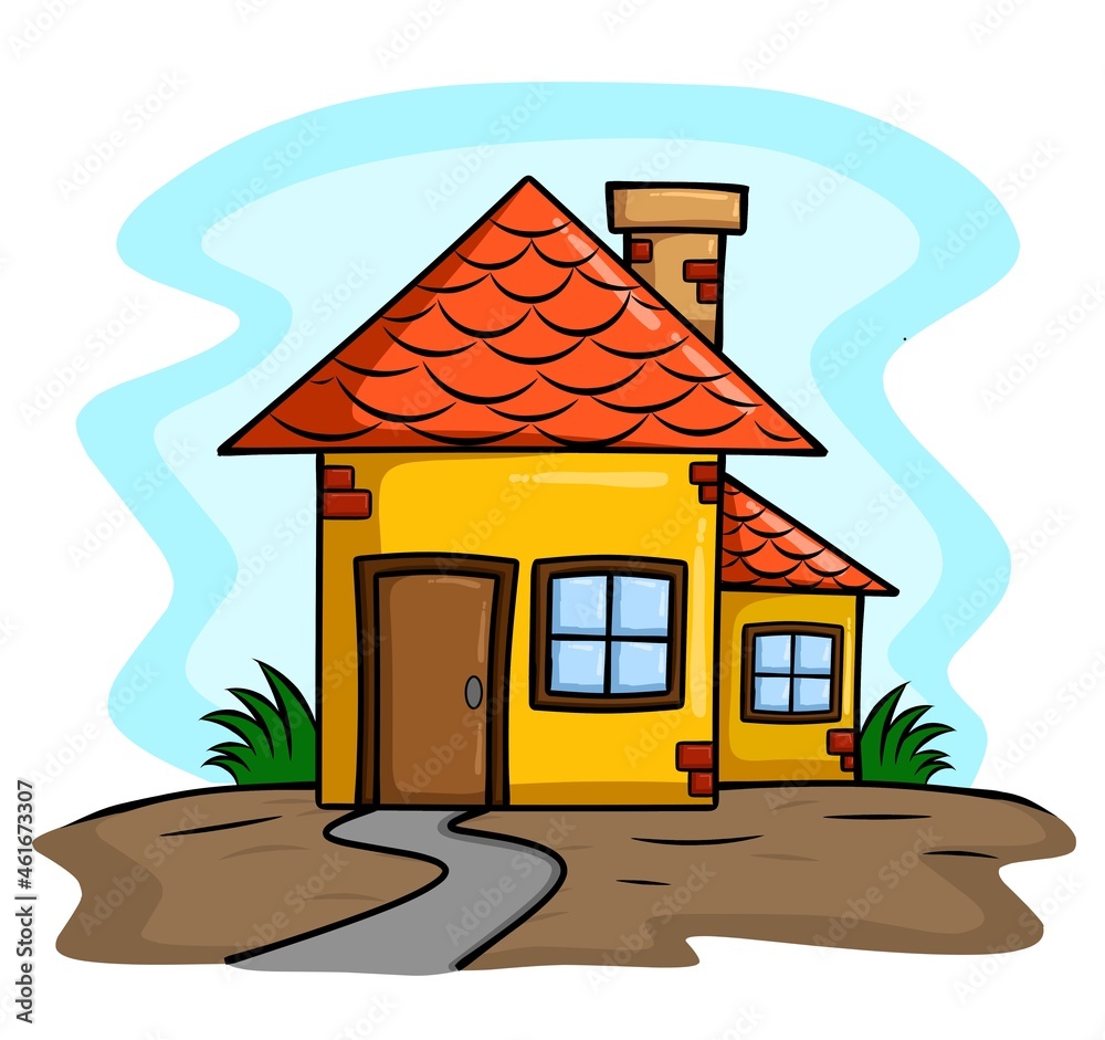 cartoon houses clipart