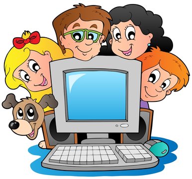 cartoon images of computers