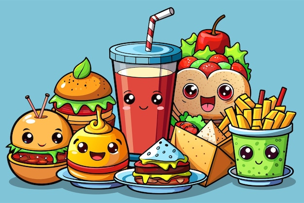 cartoon images of food