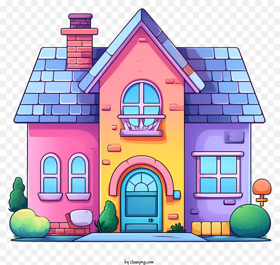 cartoon images of houses