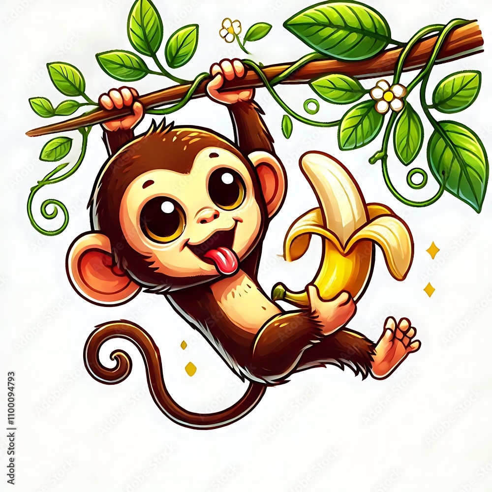 cartoon images of monkeys