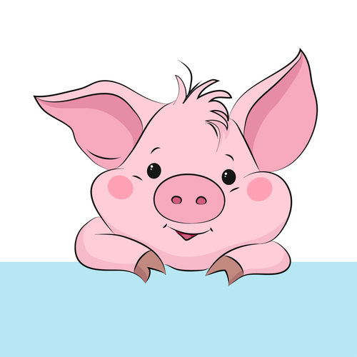 cartoon images of pigs
