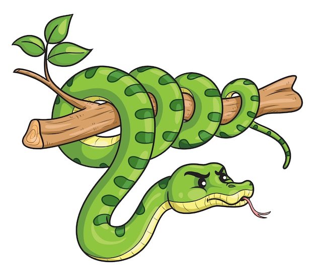 cartoon images of snakes