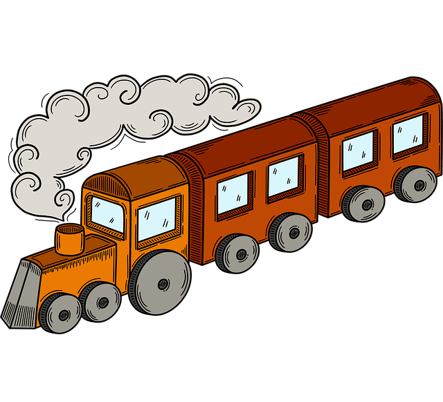 cartoon images of trains