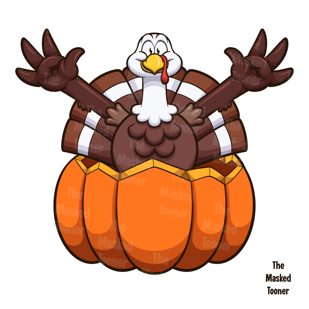 cartoon images of turkeys