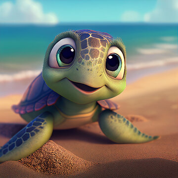 cartoon images of turtles