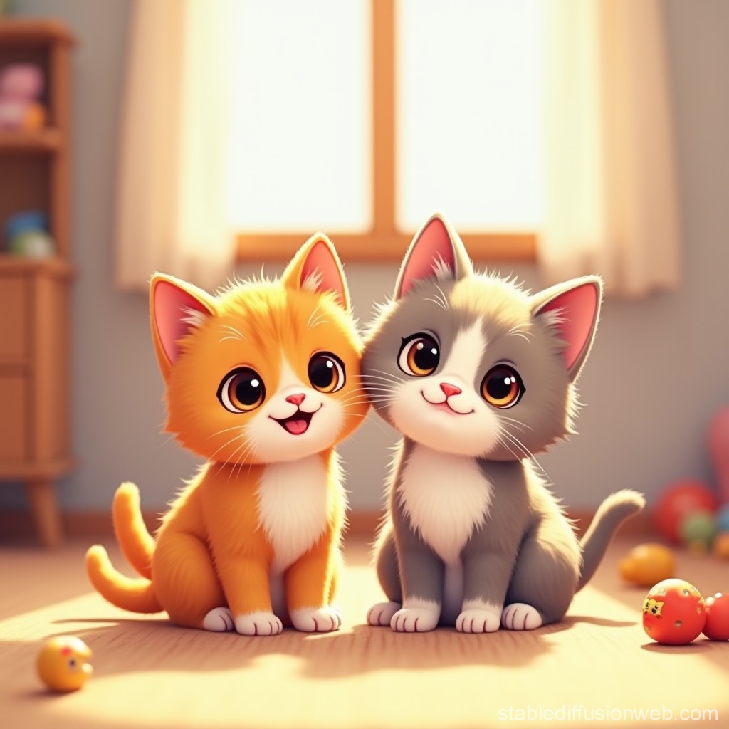 cartoon kitten images