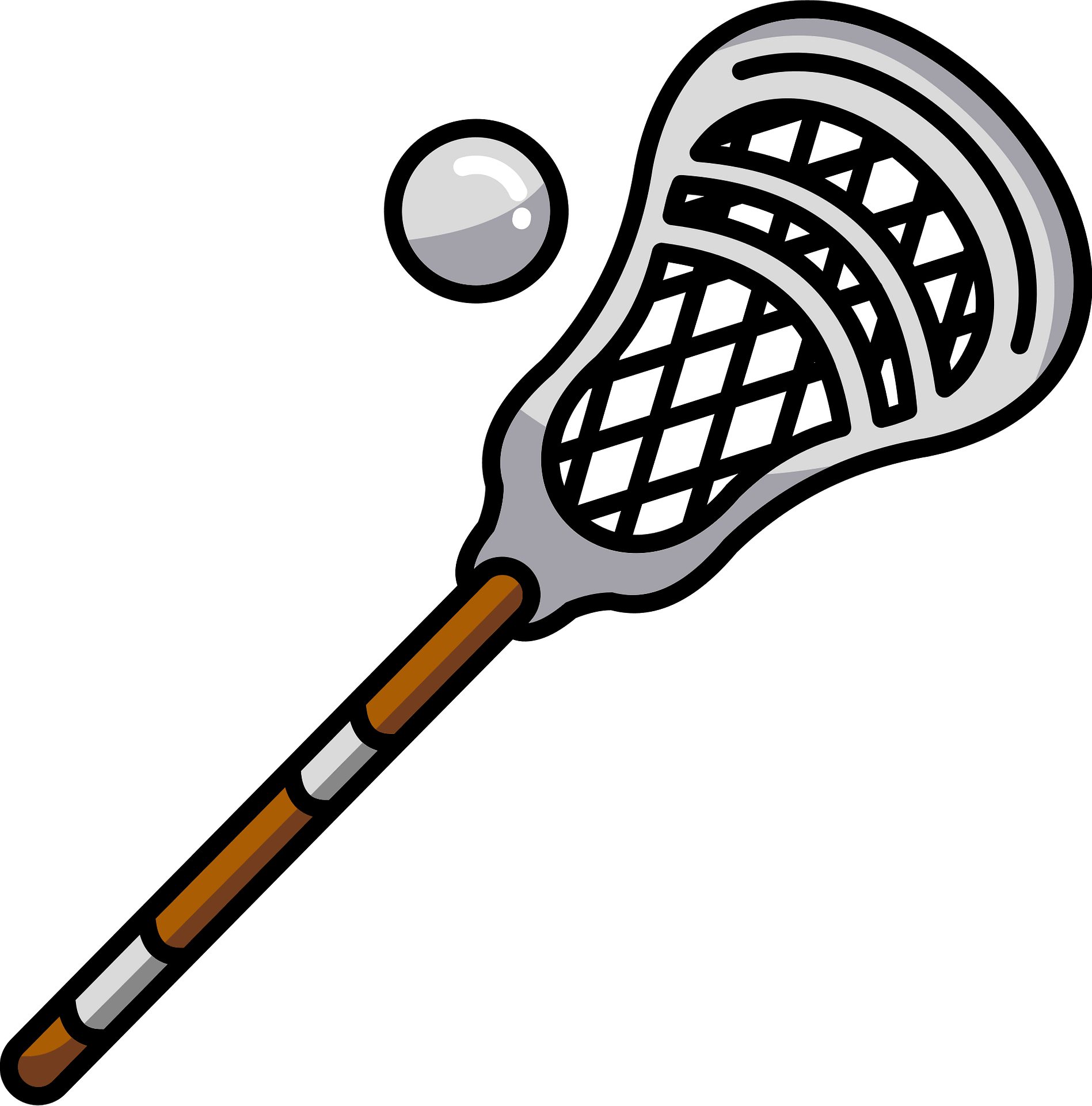 cartoon lacrosse sticks