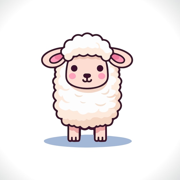 Premium Vector | Cute Sheep Cartoon Vector Illustration