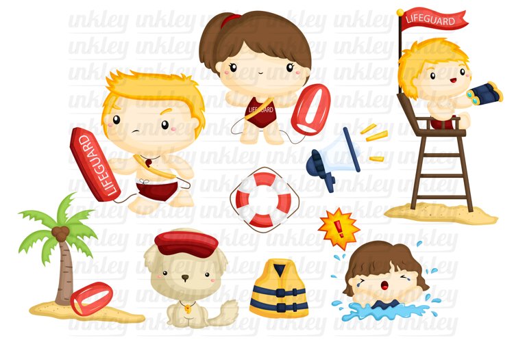 cartoon lifeguard cliparts 2024