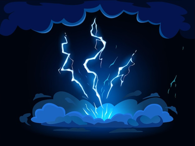 cartoon lightning