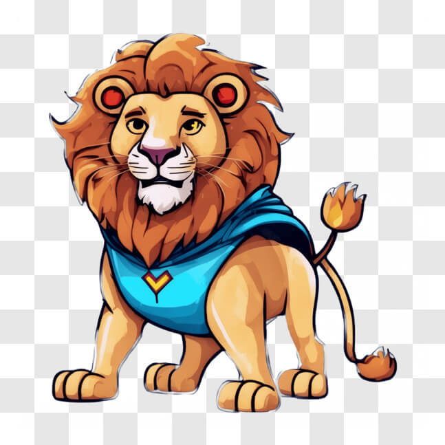 cartoon lion cliparts 2024
