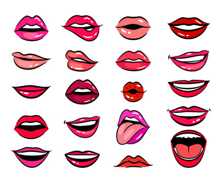cartoon lips