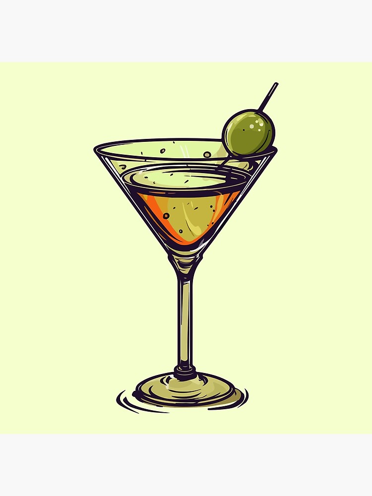 cartoon martini glass