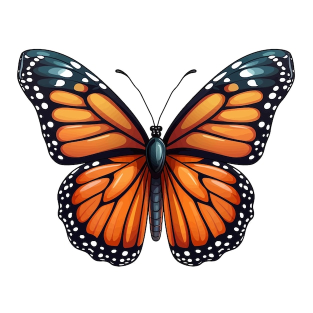 cartoon monarch butterfly