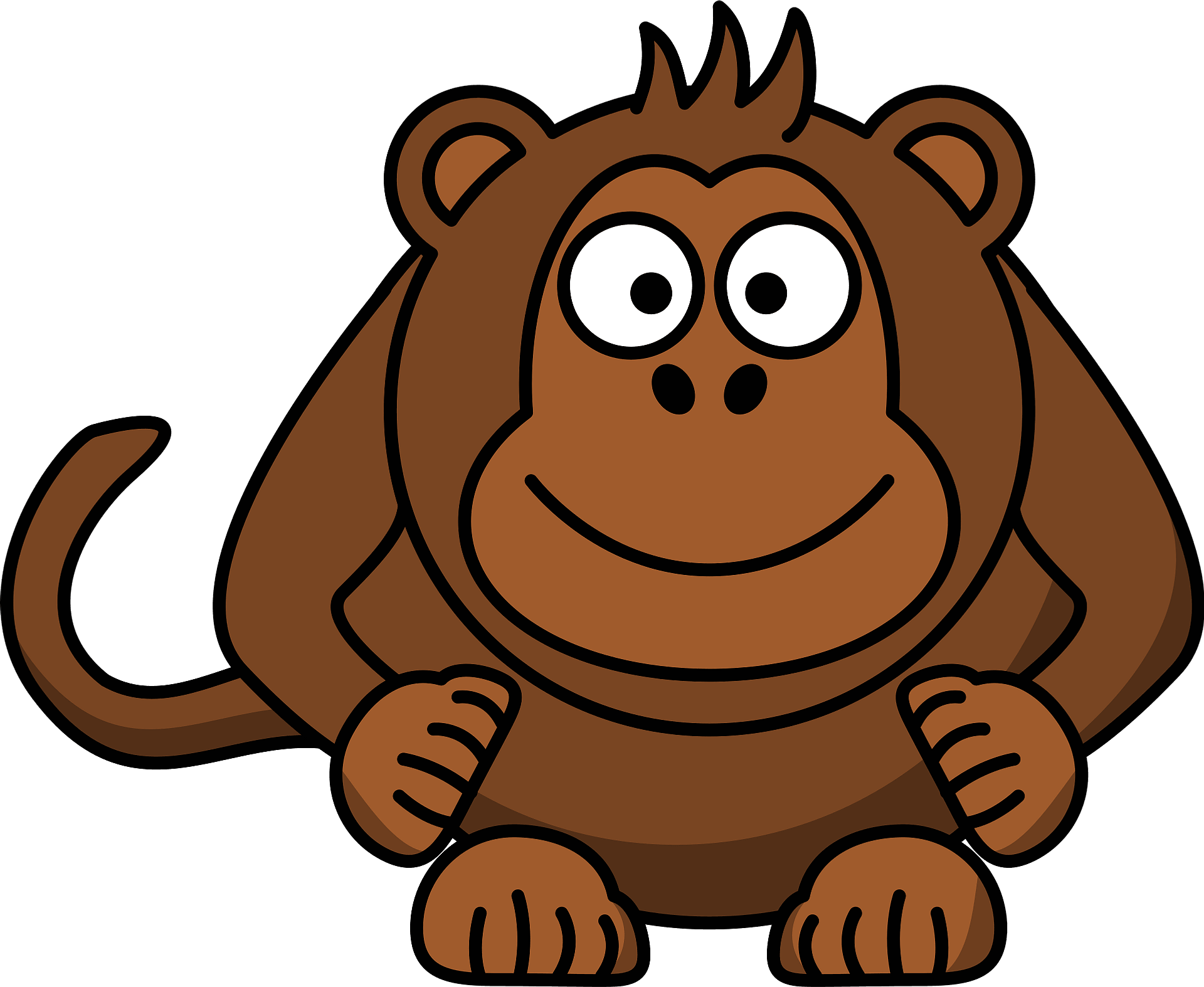 cartoon monkey clipart